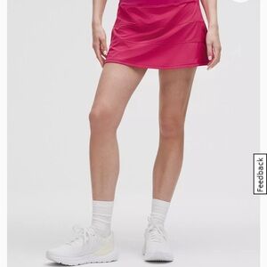 Lululemon Athletica Pink Asymmetrical Skater Mini Skirt